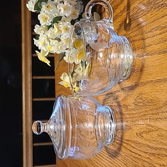 Princess House Other - Princess House Creamer and Lidded Sugar Bowl
